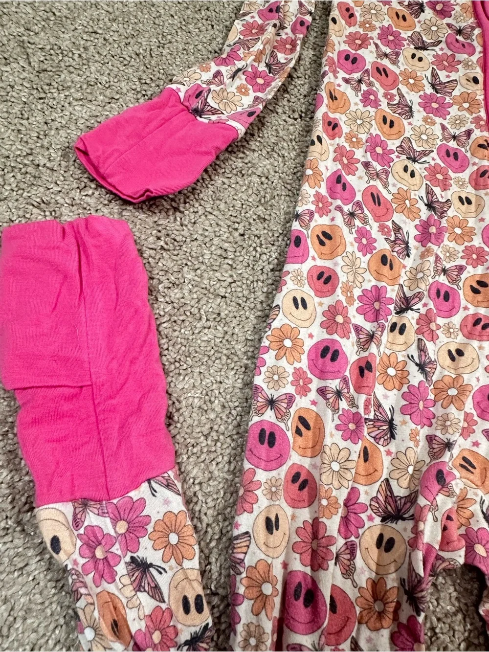 Dreamy Zzz Viscose From Bamboo Double Zipper Onsie Size 3T